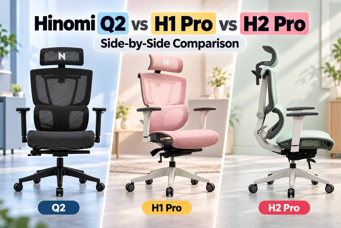 Hinomi Q2 vs H1 Pro vs H2 Pro: